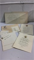 1965  Johnson & Bush Inauguration Invitations M7A