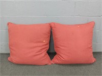 Pair Of 24x24 Heavy Upholstered Pillows