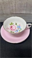 Paragon Double Warranted Pink Floral Cup & Saucer