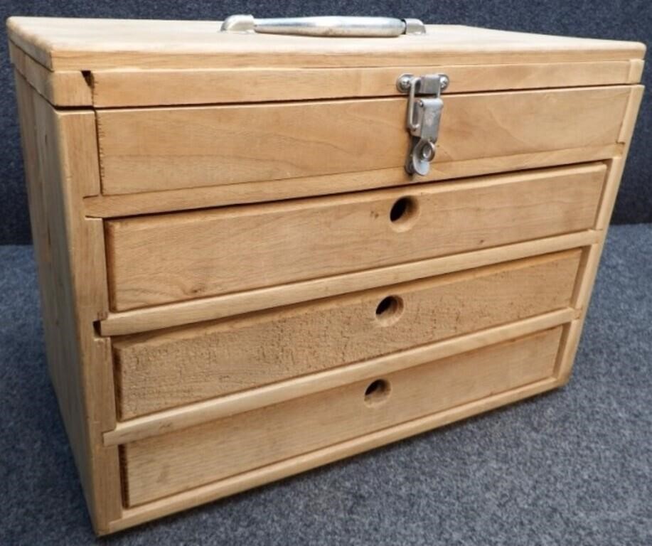 Machinist-Style Pine Toolbox / Tool Cabinet