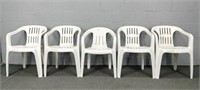 4x The Bid + Bonus Heavy Poly Patio Chairs