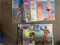 9 VINTAGE MUSCLE MAGAZINES