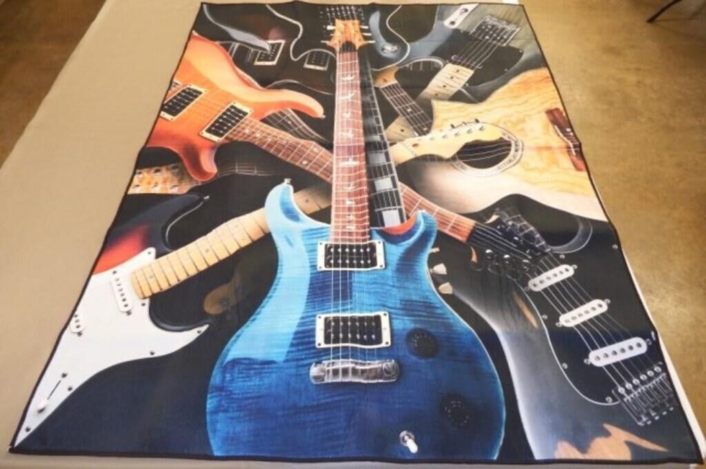 Guitar Decorated Rug / Mat / Wall Decor
