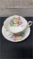 Paragon Double Warranted Floral Cup & Saucer