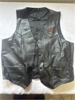 Sz.44 Vest with large Harley Davidson Patch on