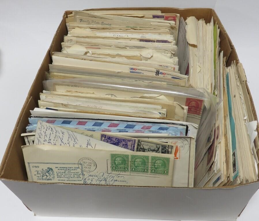 Hundreds US Stamped Envelopes FDCs & Covers
