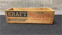 Vintage Kraft Wooden Cheese Box 9" Long
