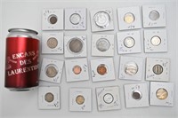 20 pièces de monnaie internationales