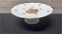 Vintage Limoges Pedestal Sweets Plate 9.5" Diamete