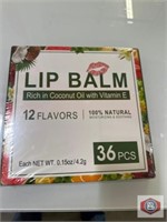 New Lip Balm 50 packs  of 36 pcs. 12 flavors