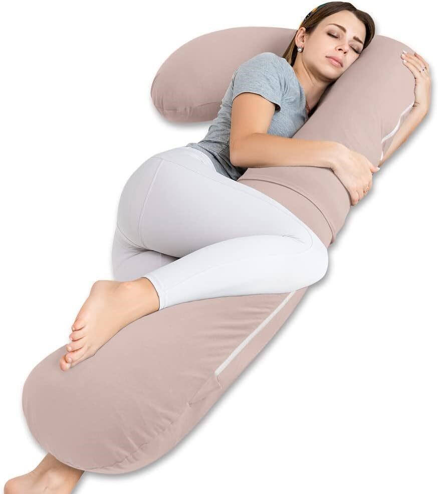 INSEN Maternity Body Pillow  Cotton  Apricot