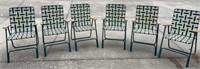 6 webbed fold up lawn chairs