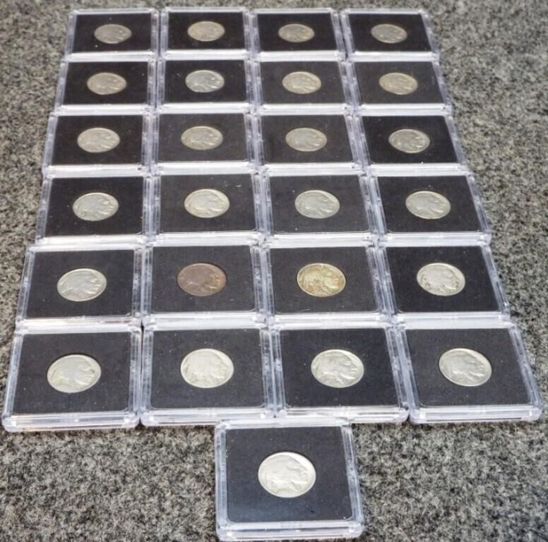 (25) Buffalo Nickels - Coins