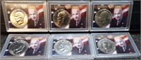 (6) Eisenhower / Ike Dollars - Coins