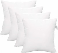 ACCENTHOME Cushion Filler White 4 Pcs 20x20