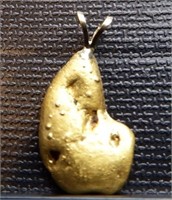 Alaskan Gold Nugget Necklace Pendant