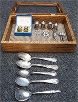 Sterling Silver Spoons, Shakers, Owl, Pins & More