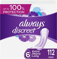 Discreet Adult Incontinence Pads  112 Count