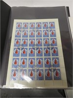 Lot of 64 World Stamp Full Sheets