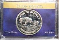 South Dakota 1 Troy oz. .999 Silver Round Bullion