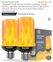 New (32 packs, 2 pcs per pack) Morsatie LED Flame
