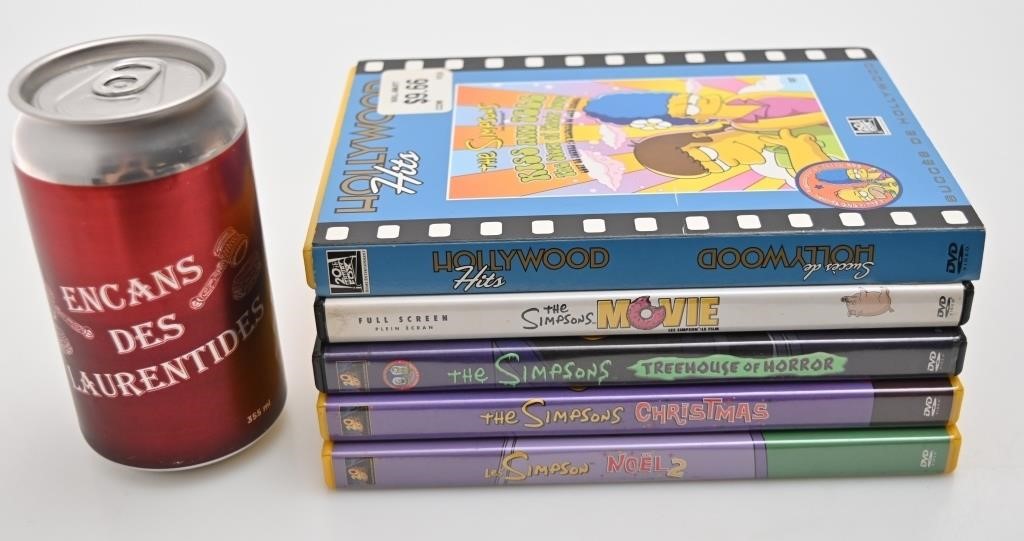 Spéciaux et film des Simpson, DVD, français et
