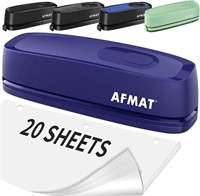 AFMAT Electric 3 Hole Punch  20-Sheet  Blue