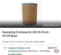 (2 drums) Sweeping Compound, 250 lb Drum - #2 Oil
