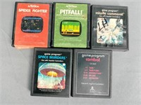 Lot Of 5 Atari 2600 Cartridges - Untested