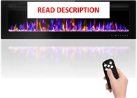 READ!! 60 Electric Fireplace Wall Mounted  1500W