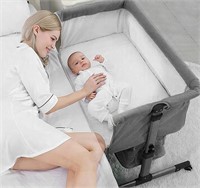 Lennox furniture 4 in 1 Travel Baby Crib Grey