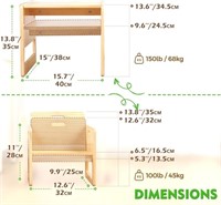 FUNLIO Montessori Weaning Table and Chair Set for