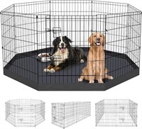 ZuHucpts Foldable Metal Dog Exercise Pen/Pet