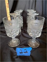 8 Anchor Hocking Wexford Water Goblets