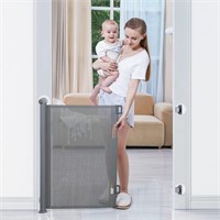 BabyBond Retractable Baby Gates,  71” X 33”