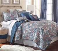 Casa Platino Queen Bed Quilt Set 6 Piece