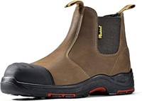 Mens Work Boots Steel Toe Chelsea Safety Boots