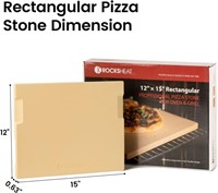 ROCKSHEAT Pizza Stone Made of Cordierite for