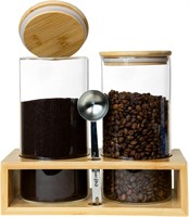 2x 49oz Coffee Canisters  Airtight Seal