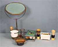 Vintage Shaving Sets, Mirror & Brushes