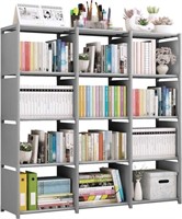 AGGICE 12 Cube DIY Bookcase Adjustable Bookshelf