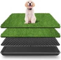 VKMUOI Dog Grass Pad with Tray Pet Training Pads