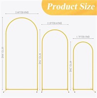 Anmakou Wedding Gold Arch Backdrop Stand