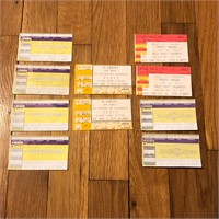 Lot Concert Ticket Stubs with 1976 Elvis Presley