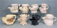 (8) Vintage Porcelain Shaving Scuttle Mugs
