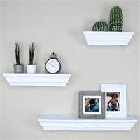 Ballucci White 3 Piece Floating Shelf