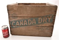 Antique caisse en bois Canada Dry