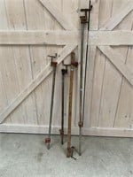 3 Pipe Clamps & 1 Wooden Clamp
