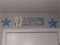 3 pieces nautical wall décor sign is 20 inches by