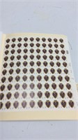 Sheet of 100 Purple Heart Stamps KCG